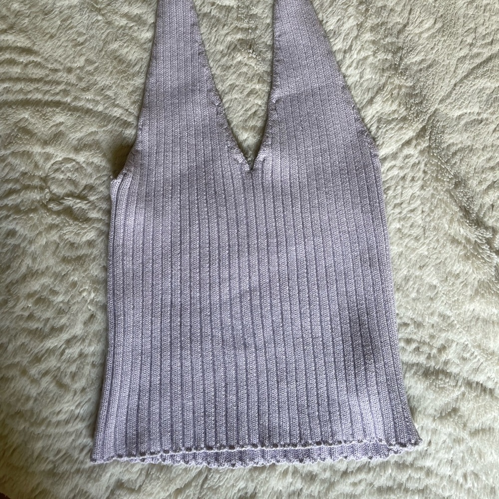 Forever 21 Lilac Halter Crop Top